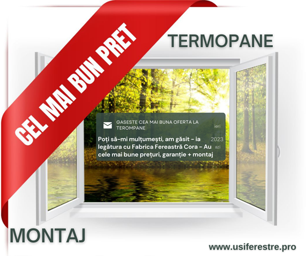 cele mai bune prețuri pentru termopane