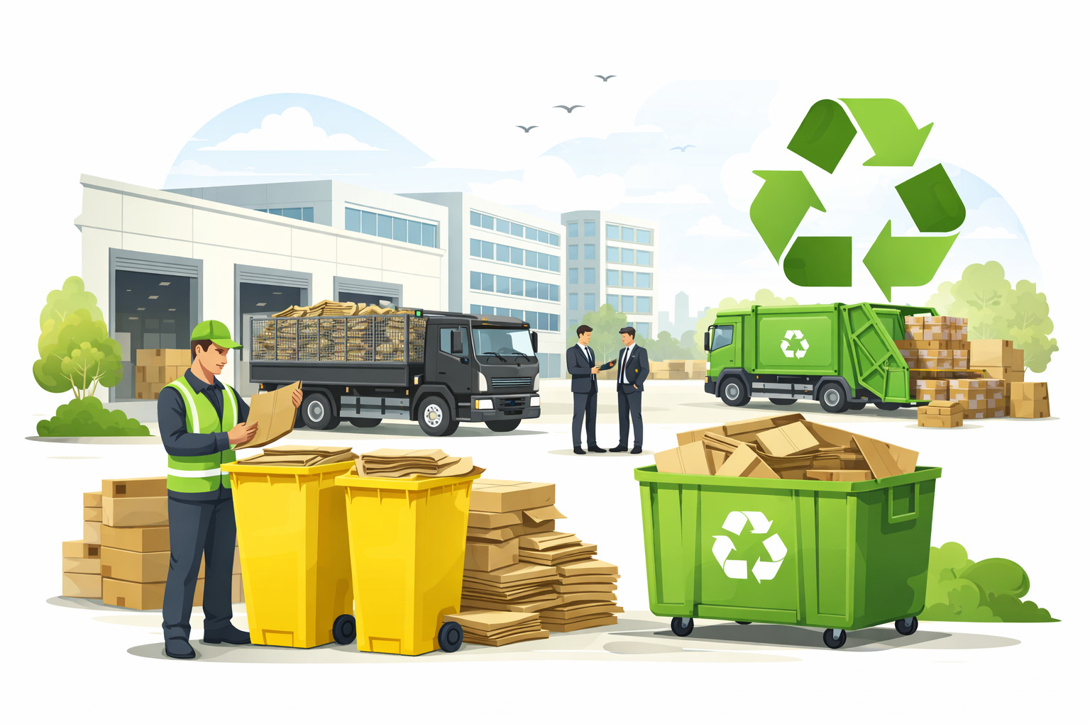 reciclarea cartonului, reciclare carton Bucuresti, colectare carton, deseuri carton, reciclare hartie carton, gestionare ambalaje, eficienta operationala, colectare selectiva